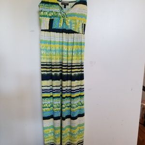 NWOT Allison Brittney tie die Maxi dress